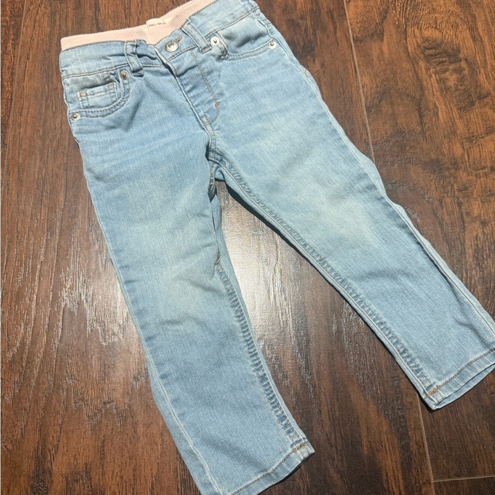 Levi's Light Blue pull On Skinny Jeans